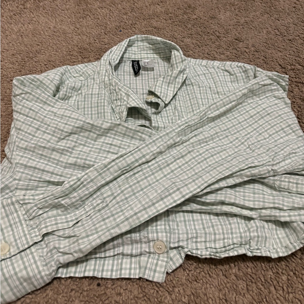 CROPPED BUTTON UP